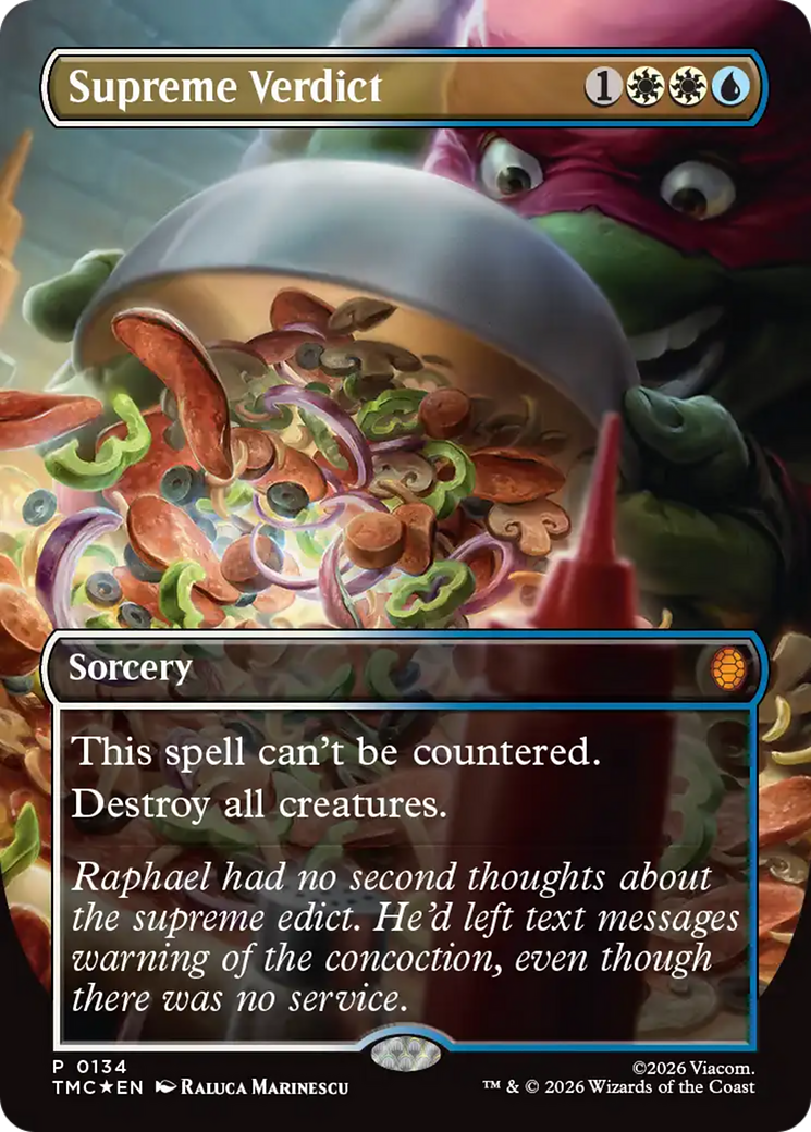 Supreme Verdict (Borderless) [Teenage Mutant Ninja Turtles Promos] | Chromatic Games