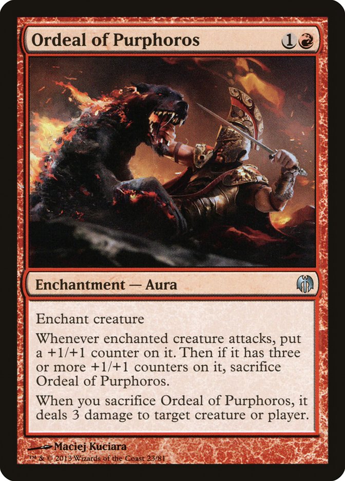 Ordeal of Purphoros [Duel Decks: Heroes vs. Monsters] | Chromatic Games