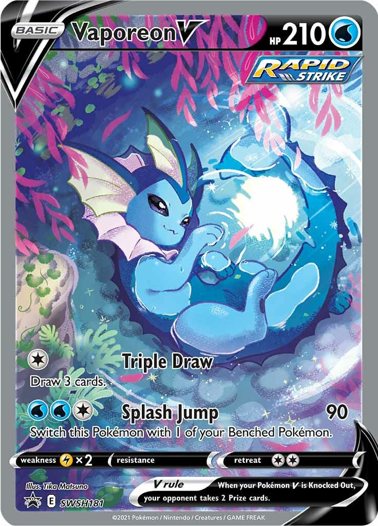 Vaporeon V (SWSH181) [Sword & Shield: Black Star Promos] | Chromatic Games