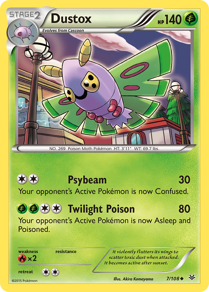 Dustox (7/108) [XY: Roaring Skies] | Chromatic Games