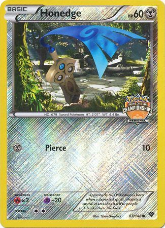 Honedge (83/146) (Regional Championship Promo) [XY: Base Set] | Chromatic Games