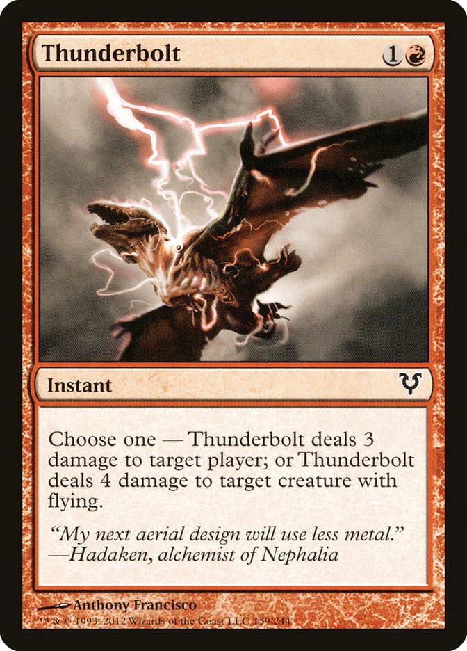 Thunderbolt 159/244 (Avacyn Restored)  | Chromatic Games