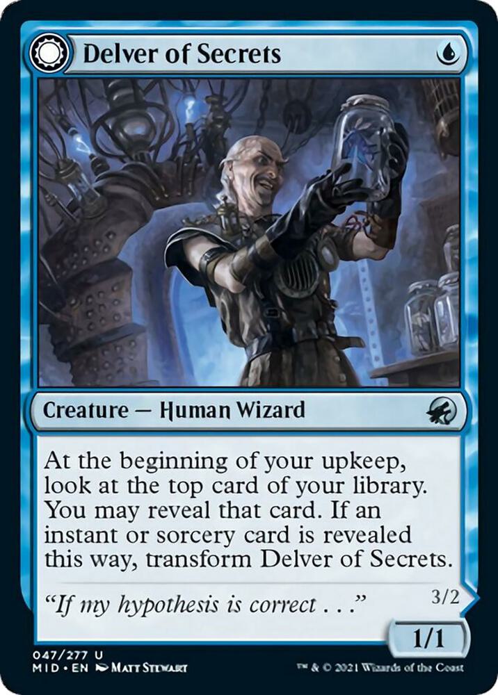 Delver of Secrets 47/277 (Innistrad: Midnight Hunt)  | Chromatic Games