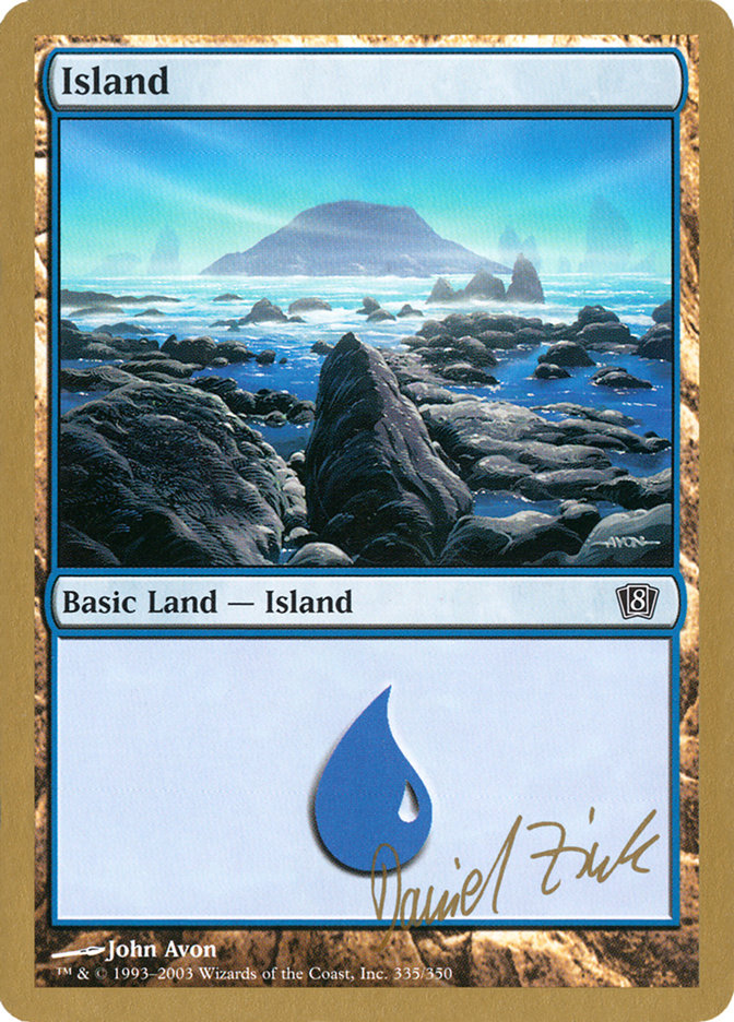 Island (dz335) (Daniel Zink) [World Championship Decks 2003] | Chromatic Games
