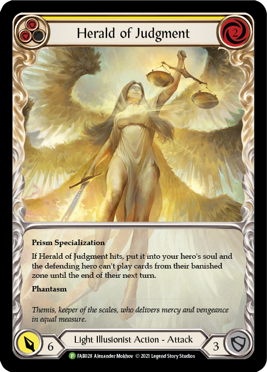 Herald of Judgment [FAB028] (Promo)  Rainbow Foil | Chromatic Games