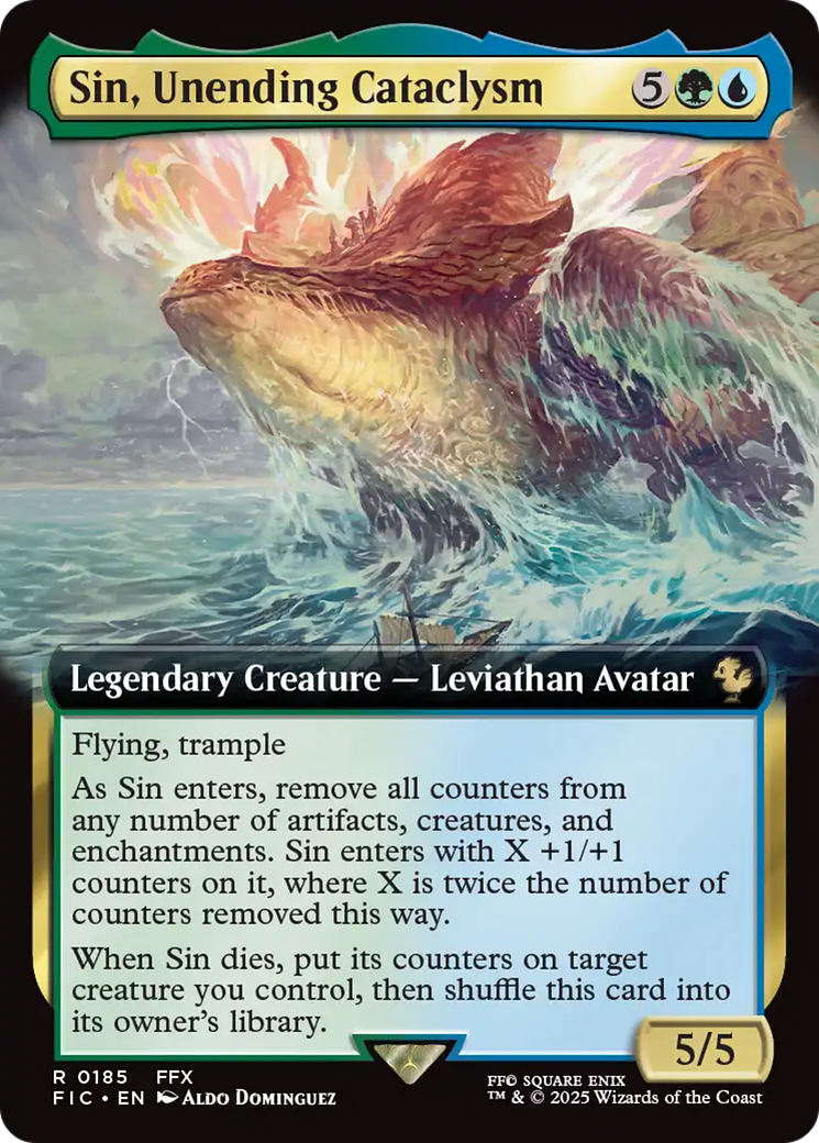Sin, Unending Cataclysm (Extended Art) [FINAL FANTASY Commander] | Chromatic Games