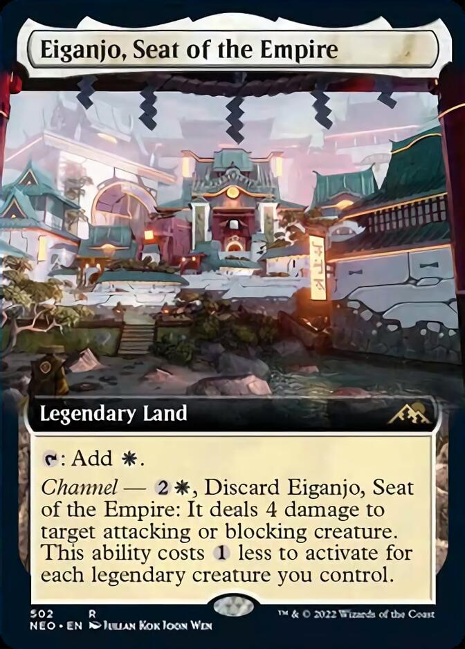 Eiganjo, Seat of the Empire (Extended Art) [Kamigawa: Neon Dynasty] | Chromatic Games