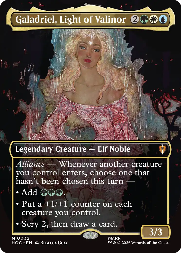 Galadriel, Light of Valinor (Borderless) [The Hobbit: Eternal-Legal] | Chromatic Games