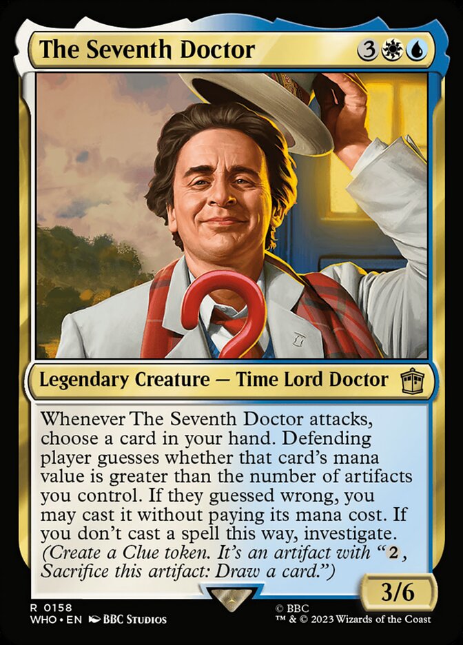 The Seventh Doctor 158 (Universes Beyond: Doctor Who)  - Foil | Chromatic Games