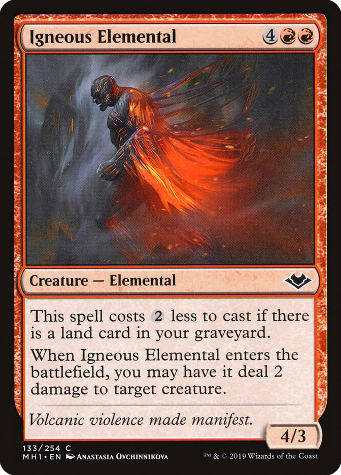 Igneous Elemental [Modern Horizons] | Chromatic Games