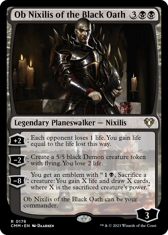 Ob Nixilis of the Black Oath 176/451 (Commander Masters)  | Chromatic Games