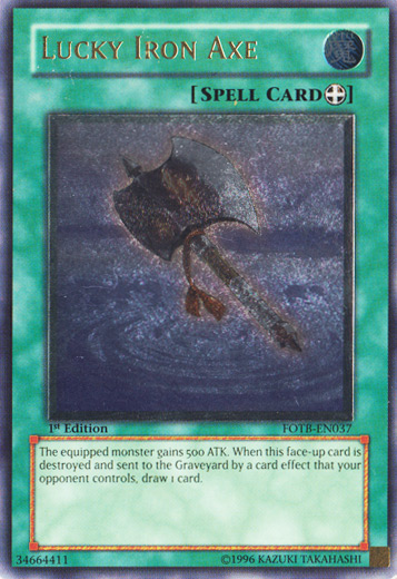Lucky Iron Axe [FOTB-EN037] Ultimate Rare | Chromatic Games