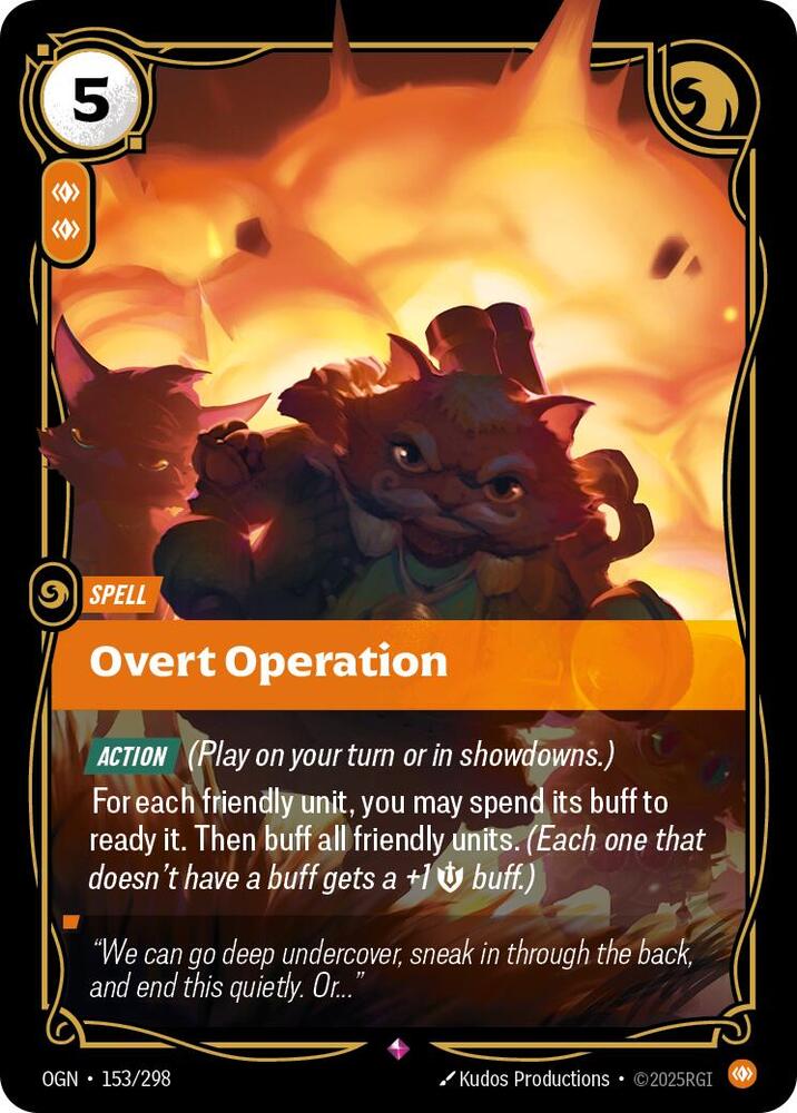 Overt Operation 153/298 (Origins)  - Foil | Chromatic Games