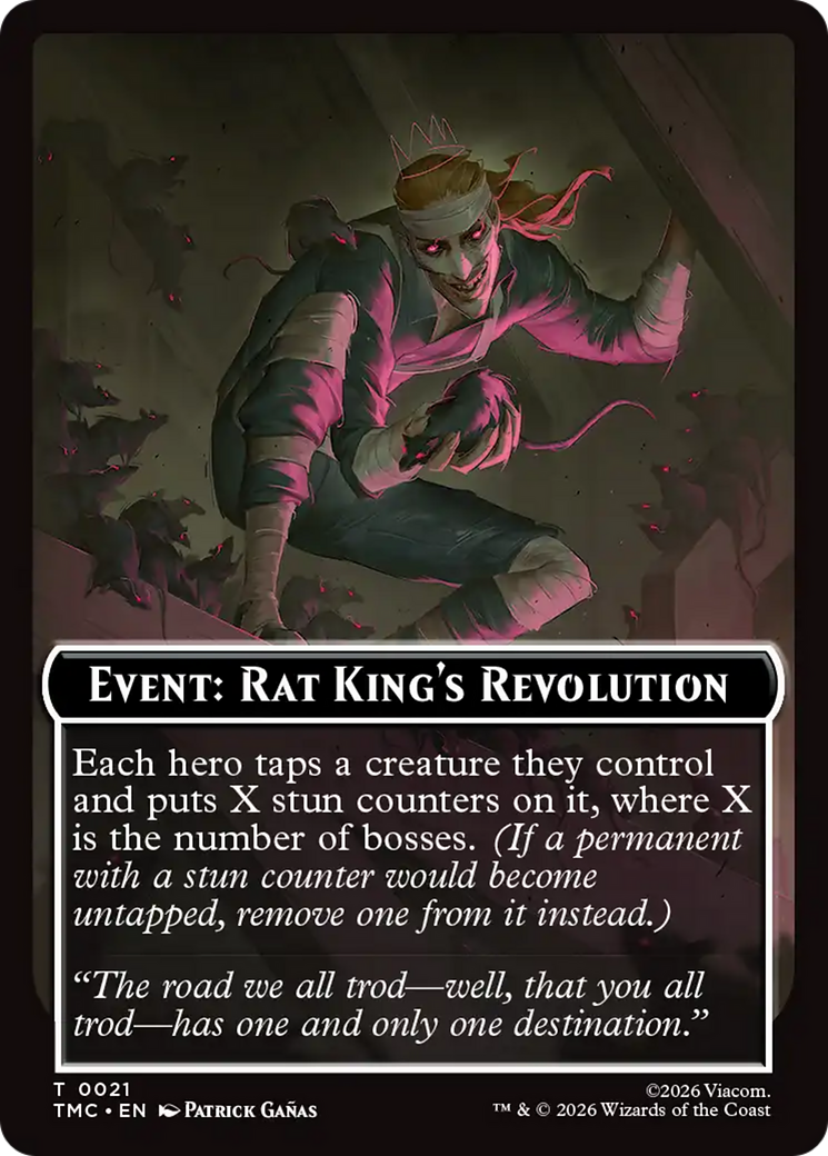 Event: Rat King's Revolution [Teenage Mutant Ninja Turtles Commander Tokens] | Chromatic Games