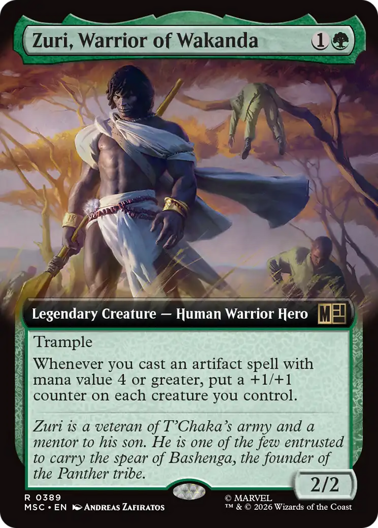 Zuri, Warrior of Wakanda (Extended Art) [Marvel Super Heroes Commander] | Chromatic Games