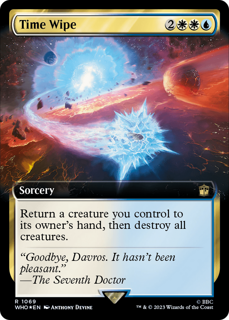 Time Wipe (Extended Art) (Surge Foil) [Doctor Who] | Chromatic Games