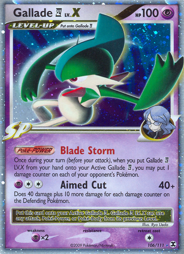 Gallade LV.X (106/111) [Platinum: Rising Rivals] | Chromatic Games