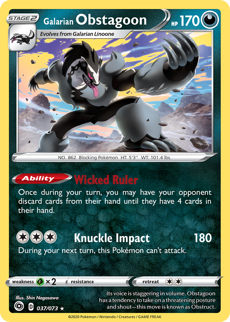 Galarian Obstagoon (037/073) [Sword & Shield: Champion's Path] | Chromatic Games