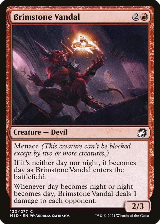 Brimstone Vandal 130 (Innistrad: Midnight Hunt)  | Chromatic Games