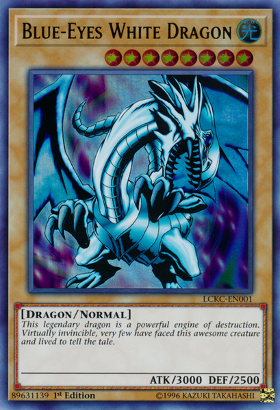 Blue-Eyes White Dragon (Version 1) [LCKC-EN001] Ultra Rare | Chromatic Games