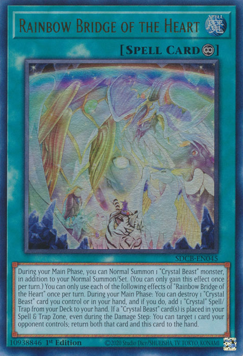 Rainbow Bridge of the Heart [SDCB-EN045] Ultra Rare | Chromatic Games