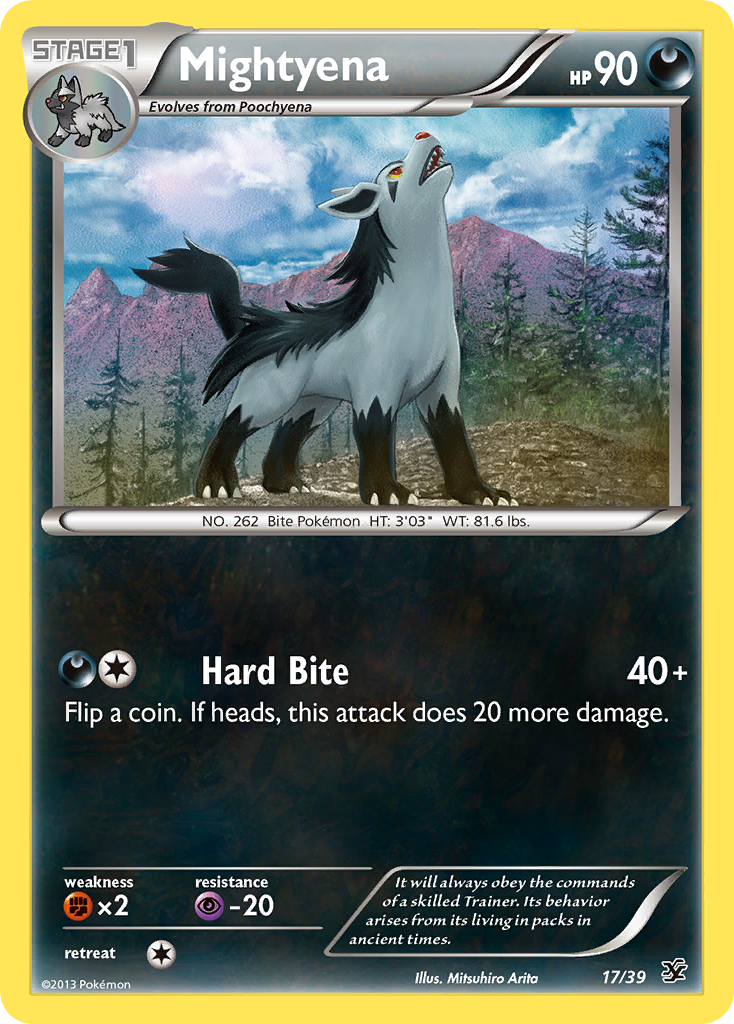 Mightyena (17/39) [XY: Kalos Starter Set] | Chromatic Games