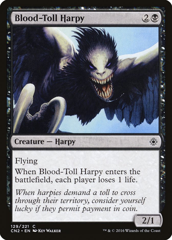 Blood-Toll Harpy 129/221 (Conspiracy: Take the Crown)  | Chromatic Games