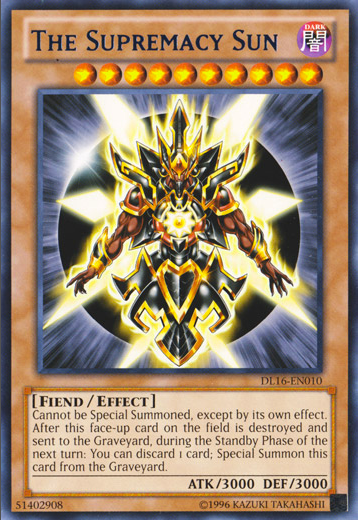 The Supremacy Sun (Blue) [DL16-EN010] Rare | Chromatic Games