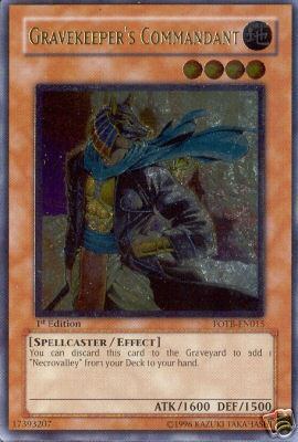 Gravekeeper's Commandant [FOTB-EN015] Ultimate Rare | Chromatic Games