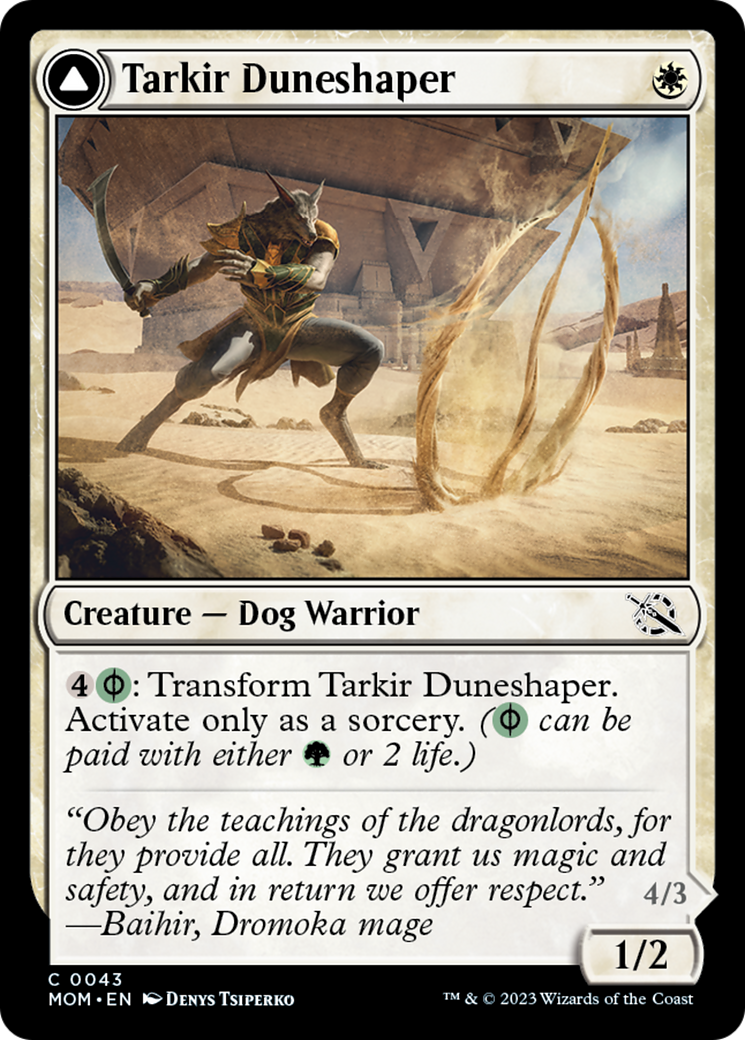 Tarkir Duneshaper // Burnished Dunestomper [March of the Machine] | Chromatic Games