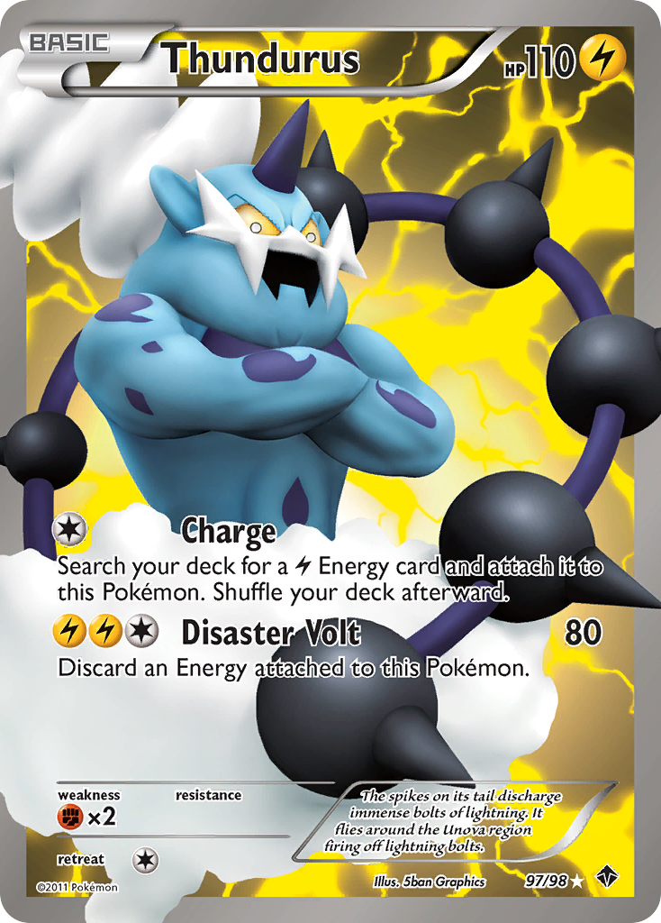 Thundurus (97/98) [Black & White: Emerging Powers] | Chromatic Games