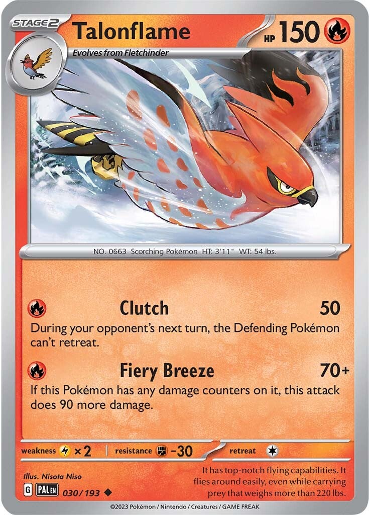 Talonflame (030/193) [Scarlet & Violet: Paldea Evolved] | Chromatic Games