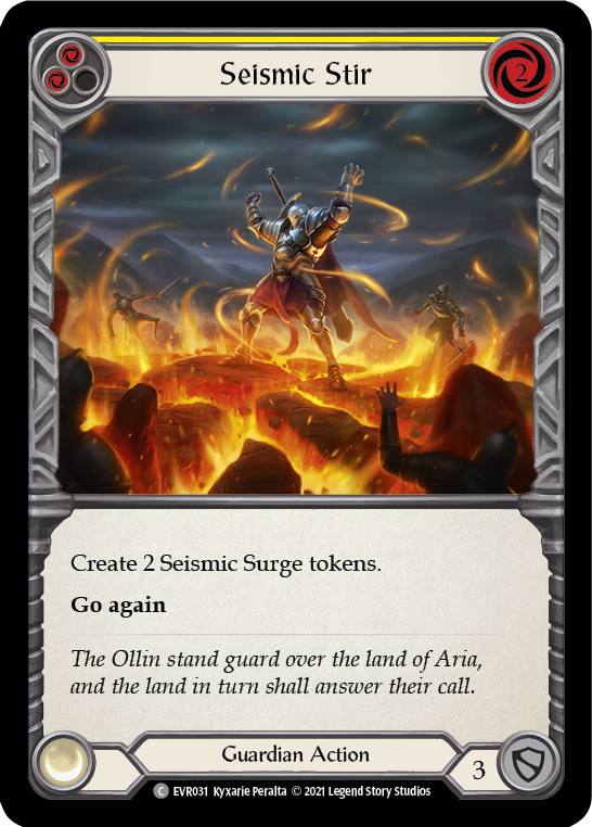 Seismic Stir (Yellow) [EVR031] (Everfest)  1st Edition Rainbow Foil | Chromatic Games