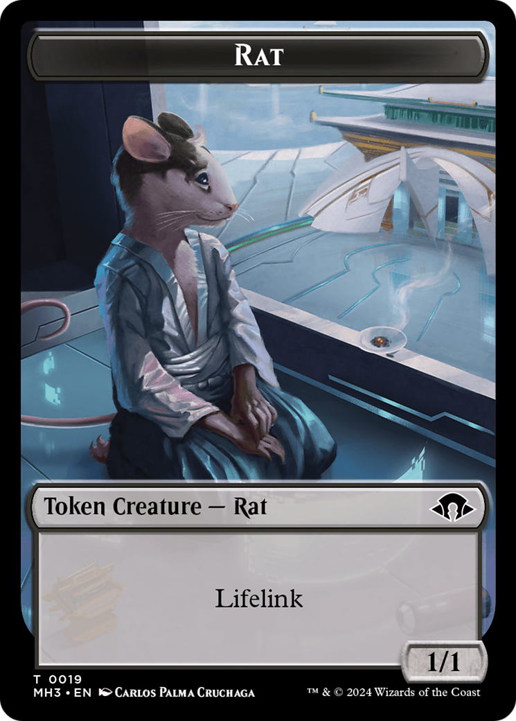 Eldrazi Spawn // Rat Double-Sided Token [Modern Horizons 3 Tokens] | Chromatic Games