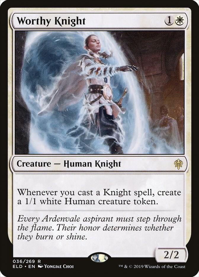 Worthy Knight 36/269 (Throne of Eldraine)  - Foil | Chromatic Games