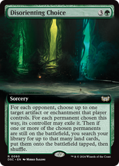 Disorienting Choice (Extended Art) [Duskmourn: House of Horror Commander] | Chromatic Games