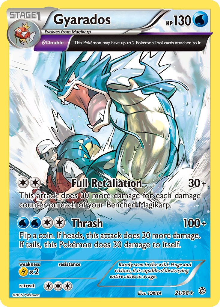 Gyarados (21/98) (Cosmos Holo) (Theme Deck Exclusive) [XY: Ancient Origins] | Chromatic Games