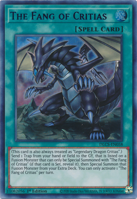 The Fang of Critias (Blue) [DLCS-EN058] Ultra Rare | Chromatic Games