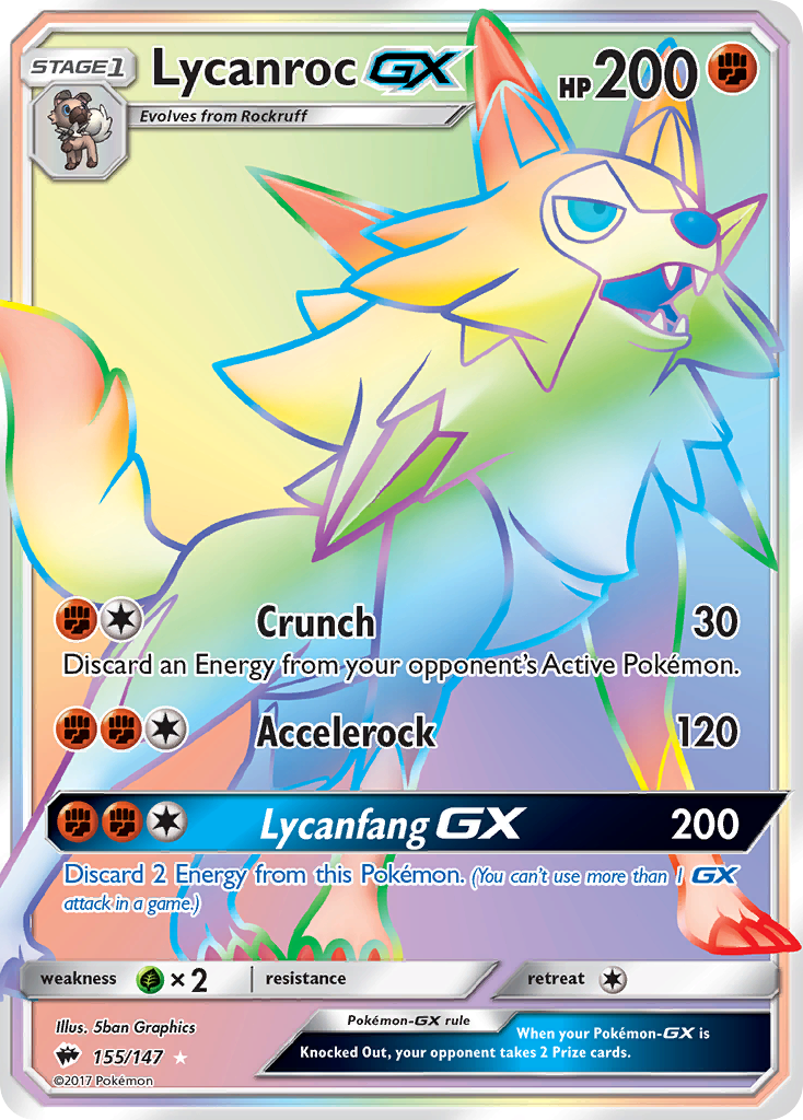 Lycanroc GX (155/147) [Sun & Moon: Burning Shadows] | Chromatic Games