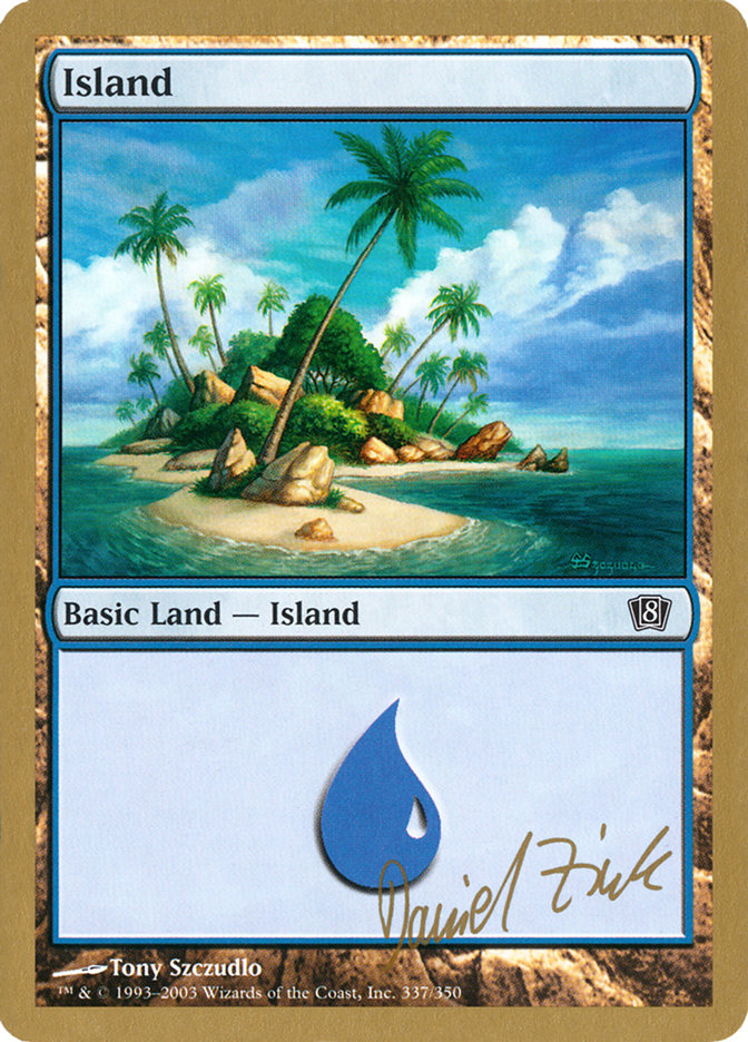 Island (dz337) (Daniel Zink) [World Championship Decks 2003] | Chromatic Games