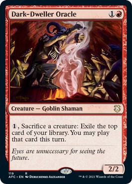 Dark Dweller Oracle 119/62 (Commander: Adventures in the Forgotten Realms)  | Chromatic Games
