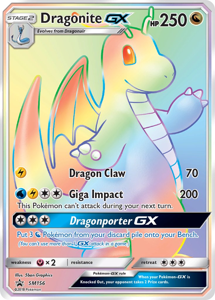 Dragonite GX (SM156) (Jumbo Card) [Sun & Moon: Black Star Promos] | Chromatic Games