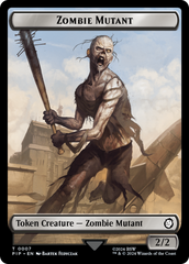 Food (0012) // Zombie Mutant Double-Sided Token [Fallout Tokens] | Chromatic Games