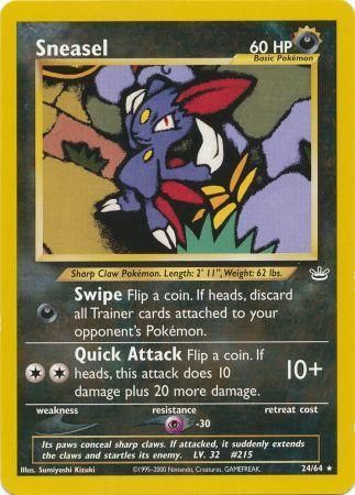 Sneasel (24/64) [Neo Revelation Unlimited] | Chromatic Games
