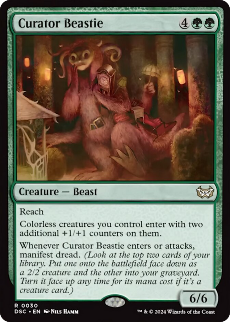 Curator Beastie (Extended Art) [Duskmourn: House of Horror Commander] | Chromatic Games