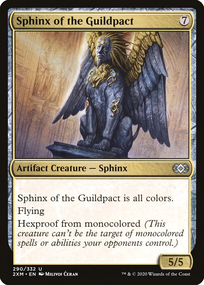 Sphinx of the Guildpact 290/332 (Double Masters)  - Foil | Chromatic Games