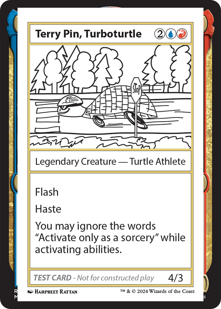 Terry Pin, Turboturtle [Mystery Booster 2 Playtest Cards] | Chromatic Games