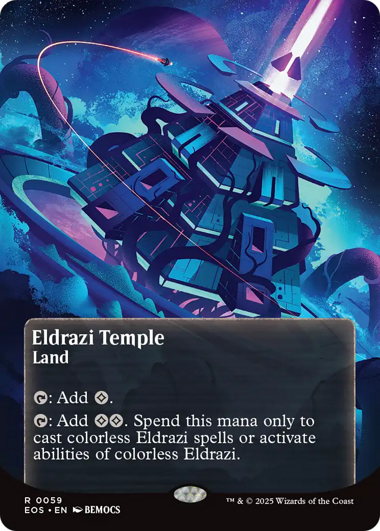 Eldrazi Temple (0059) (Borderless) [Edge of Eternities: Stellar Sights] | Chromatic Games