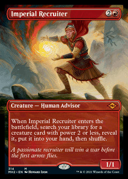 Imperial Recruiter (Borderless Alternate Art) [Modern Horizons 2] | Chromatic Games