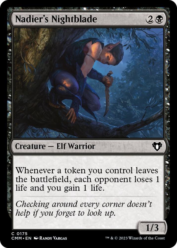 Nadier's Nightblade 175/451 (Commander Masters)  | Chromatic Games